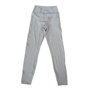 Halara Grey Crossover Leggings NWT Cropped Athletic Pants Size Medium